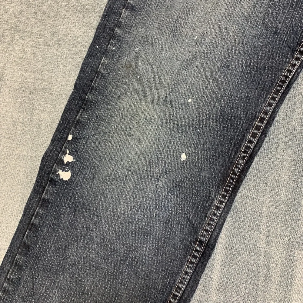 Levi's 505 Jeans Mens 34x32 Blue Denim Dark Wash Comfort Regular Fit Bootcut Leg